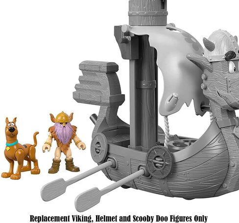 قطع غيار لطقم لعب سفينة الفايكينج سكوبي دو - GBM51 ~ قطع غيار فايكنج وخوذة، وأشكال سكوبي دو in Kuwait