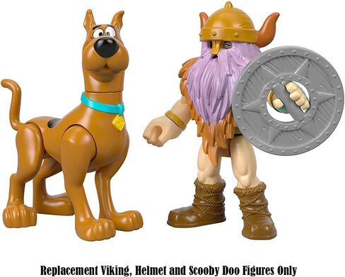 قطع غيار لطقم لعب سفينة الفايكينج سكوبي دو - GBM51 ~ قطع غيار فايكنج وخوذة، وأشكال سكوبي دو in Kuwait