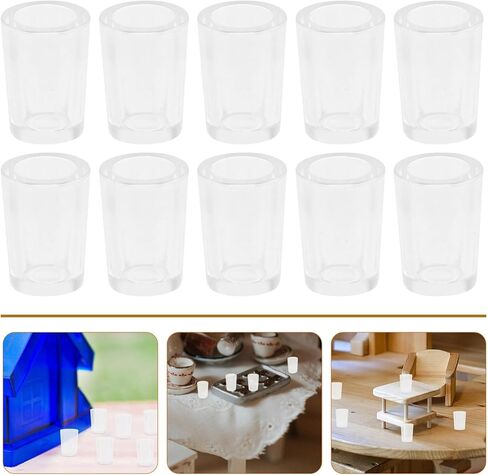 Zerodeko 20 قطعة من إكسسوارات مطبخ بيت الدمى، كوب شرب صغير، كوب مصغر مع غطاء، أكواب شاي مصغرة، أكواب بيت الدمى، كوب قهوة صغير، أكواب بيرة صغيرة، كوب مياه صغير للأطفال in Kuwait