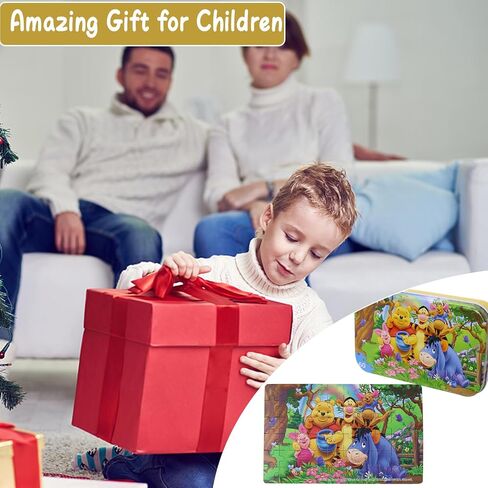 60 Pieces Spiderman Jigsaw Puzzles in a Metal Box for Kids Age for 4-8 Boys Girls Toy Puzzles Children Learning Educational Puzzles Toy(0669) in Saudi Arabia