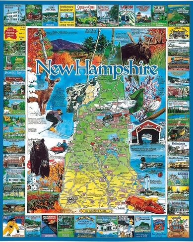 White Mountain Puzzles Best of New Hampshire - 1000 Piece Jigsaw Puzzle in Saudi Arabia