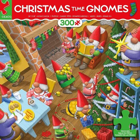 Ceaco - Holiday - Christmas Time Gnomes - 300 Piece Jigsaw Puzzle in Saudi Arabia