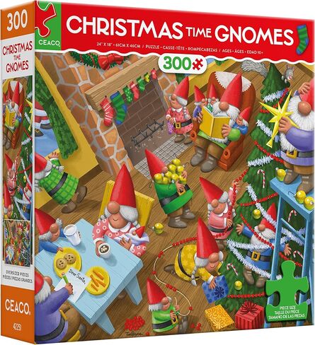 Ceaco - Holiday - Christmas Time Gnomes - 300 Piece Jigsaw Puzzle in Saudi Arabia