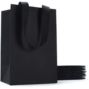 White Paper Gift Bags, YACEYACE 20Pcs 10.5"x4.25"x8" White Kraft Paper Bags with Handles, White Gift Paper Bags with Handles Bulk White Paper Shopping Bags in Kuwait