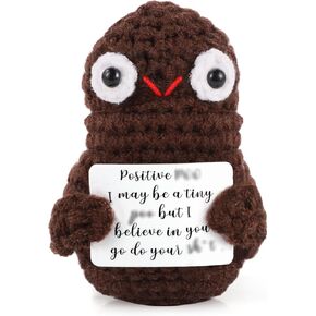TOYMIS Mini Positive Life Potato Pocket Hug, 8.5 cm Interesting Knitted Wool Potato Doll, Creative Cute Inspirational Potato Doll for Birthday Gifts, Party Decoration, Encouragement