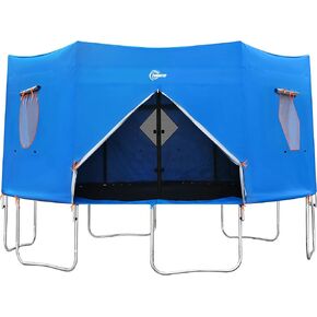 14FT Trampoline Tent, Fits for 14FT Straight Pole Round Trampoline, Trampoline Tent Cover (Fit for 6 Straight Pole Trampoline, Tent Only) Blue in Kuwait