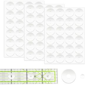 144pcs Non-Slip Silicone Grips for Quilt Templates, Quilting Rulers, Adhesive Backing Rings in Kuwait
