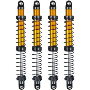 4PCS RC Shock Absorber Adjustable Assembled RC Damper Aluminum Alloy for 1/10 RC Crawler Car Axial SCX10 90046 D90 TRX4 Wraith (100mm)
