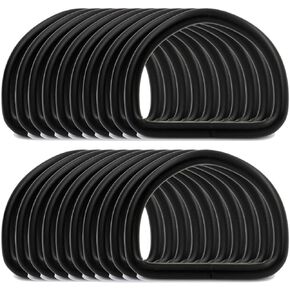 إبزيم دائري بحلقات معدنية على شكل حرف D من BIKICOCO، 1-1/4 × 1 بوصة غير ملحومة لخياطة النسيج بنفسك - أسود - عبوة من 30 قطعة in Kuwait