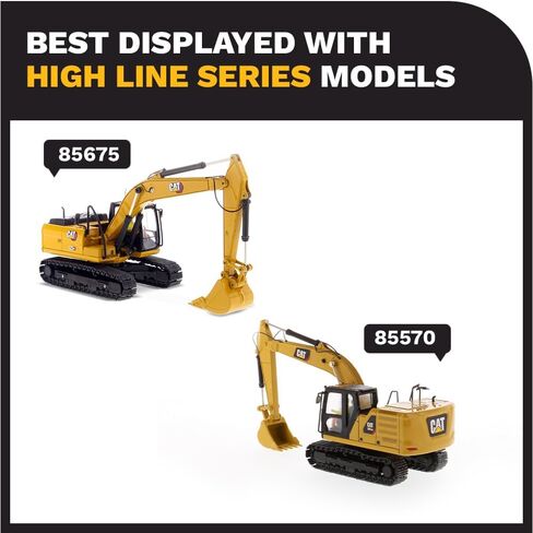 Diecast Masters 1:50 Caterpillar 320 GX Hydraulic Excavator | High Line Series Cat Trucks & Construction Equipment | 1:50 Scale Model Diecast Collectible Model 85674 in Saudi Arabia
