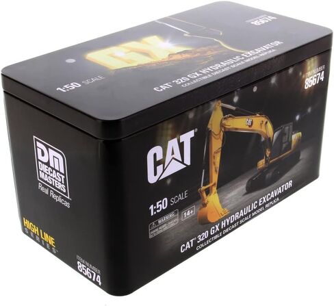 Diecast Masters 1:50 Caterpillar 320 GX Hydraulic Excavator | High Line Series Cat Trucks & Construction Equipment | 1:50 Scale Model Diecast Collectible Model 85674 in Saudi Arabia