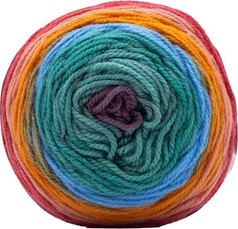 Estako Cake 100% Acrylic Multicolor Yarn, DK - Light Worsted #3 for Crochet and Knitting 3.5 Oz (100g) / 394 Yrds (360m) (Color - 323) in Kuwait