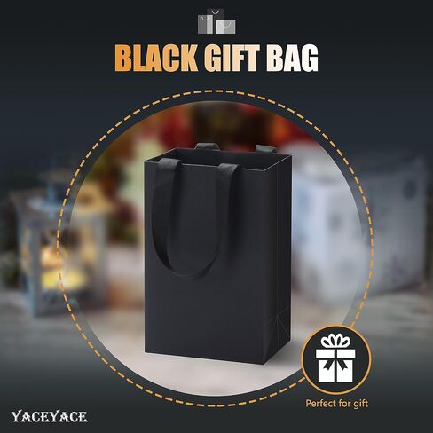 White Paper Gift Bags, YACEYACE 20Pcs 10.5"x4.25"x8" White Kraft Paper Bags with Handles, White Gift Paper Bags with Handles Bulk White Paper Shopping Bags in Kuwait