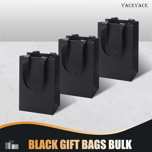 White Paper Gift Bags, YACEYACE 20Pcs 10.5"x4.25"x8" White Kraft Paper Bags with Handles, White Gift Paper Bags with Handles Bulk White Paper Shopping Bags in Kuwait
