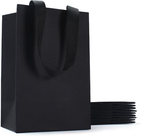 White Paper Gift Bags, YACEYACE 20Pcs 10.5"x4.25"x8" White Kraft Paper Bags with Handles, White Gift Paper Bags with Handles Bulk White Paper Shopping Bags in Kuwait