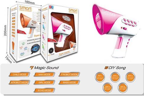 لعبة مغير الصوت الذكية من لوزي للأطفال، لعبة مكبر الصوت متعددة الوظائف، ألعاب مضحكة وصعبة للأولاد والبنات (أزرق) in Kuwait