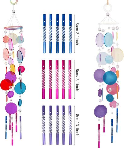 قوالب سيليكون من Woohome Dreamcatcher لراتنجات الإيبوكسي، قوالب راتنج صائد الأحلام، طقم سلسلة مفاتيح على شكل ريش للتعليق على الحائط مع حلقات قفز، سلسلة لتزيين المنزل الحرفي in Kuwait