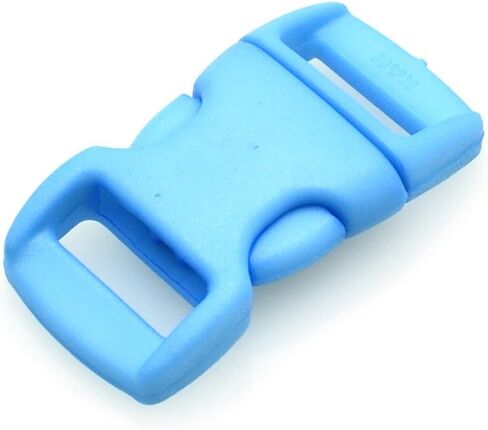 12 قطعة من أبازيم تحرير جانبي ملونة محيطية الشكل مقاس 0.95 سم لسوار باراكورد مزيج من 12 لونًا in Kuwait