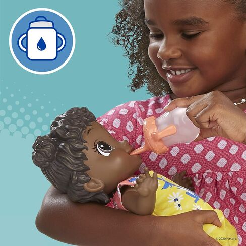Baby Alive Baby Gotta Bounce Doll, Kangaroo Outfit, Bounces with 25+ SFX and Giggles, Drinks and Wets, Black Hair Toy for Kids Ages 3 and Up in Saudi Arabia