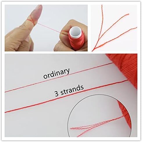 Colorful Sewing Thread Sewing Thread Color High Intensity Gradient Line Sewing Thread Craft Patch Steering-Wheel Sewing Supplies (Rainbow Colors) in Kuwait