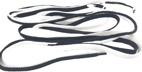 Flat Drawstring Replacement Cords 8 Pcss - Wide 10mm X 55 Inch Black, White for Hoodie, Sweatpants, Sweatshirt, Shorts, Pants Exercise, Jackets, Coats, Boots, Sneaker, Shoe Laces, Tote, Bags in Kuwait