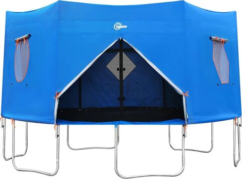 14FT Trampoline Tent, Fits for 14FT Straight Pole Round Trampoline, Trampoline Tent Cover (Fit for 6 Straight Pole Trampoline, Tent Only) Blue in Kuwait