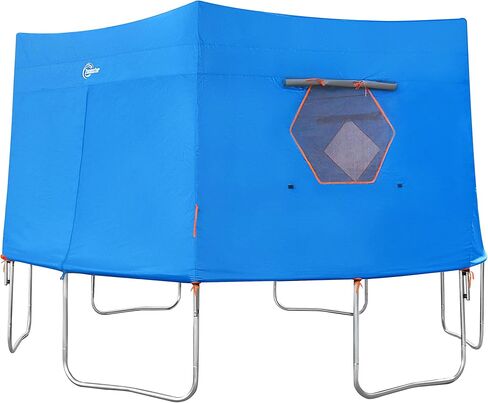 14FT Trampoline Tent, Fits for 14FT Straight Pole Round Trampoline, Trampoline Tent Cover (Fit for 6 Straight Pole Trampoline, Tent Only) Blue in Kuwait