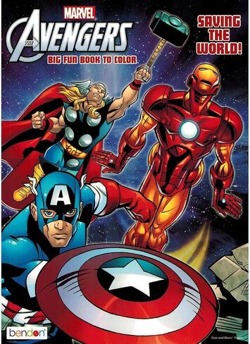 Marvel the Mighty Avengers Coloring Book "Saving the World!" Big Fun Book to Color by Marvel in Saudi Arabia