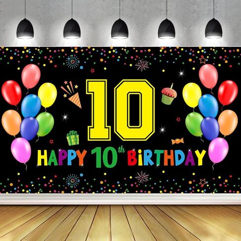 سعيد عيد ميلاد 8 راية خلفية عيد ميلاد سعيد زينة للفتيات الفتيان 8 سنة من العمر بالونات ملونة كبيرة عيد ميلاد سعيد ساحة علامات داخلي زينة في الهواء الطلق لوازم للأطفال 6x4ft النسيج in Kuwait