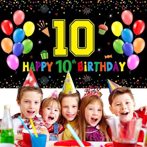 سعيد عيد ميلاد 8 راية خلفية عيد ميلاد سعيد زينة للفتيات الفتيان 8 سنة من العمر بالونات ملونة كبيرة عيد ميلاد سعيد ساحة علامات داخلي زينة في الهواء الطلق لوازم للأطفال 6x4ft النسيج in Kuwait