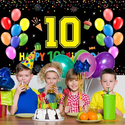 سعيد عيد ميلاد 8 راية خلفية عيد ميلاد سعيد زينة للفتيات الفتيان 8 سنة من العمر بالونات ملونة كبيرة عيد ميلاد سعيد ساحة علامات داخلي زينة في الهواء الطلق لوازم للأطفال 6x4ft النسيج in Kuwait