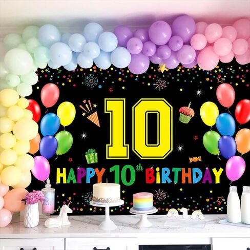 سعيد عيد ميلاد 8 راية خلفية عيد ميلاد سعيد زينة للفتيات الفتيان 8 سنة من العمر بالونات ملونة كبيرة عيد ميلاد سعيد ساحة علامات داخلي زينة في الهواء الطلق لوازم للأطفال 6x4ft النسيج in Kuwait