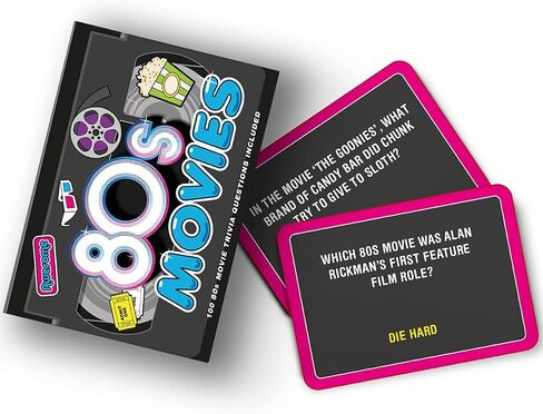 Awesome 80s Movie Trivia 100 Cards Questions Game in Saudi Arabia