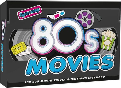 Awesome 80s Movie Trivia 100 Cards Questions Game in Saudi Arabia