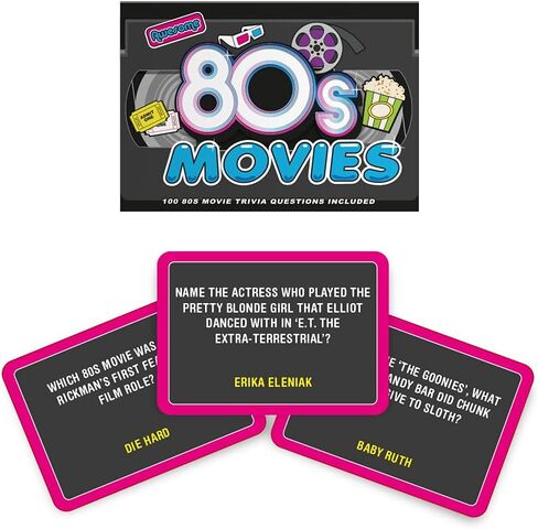 Awesome 80s Movie Trivia 100 Cards Questions Game in Saudi Arabia