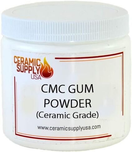 Ceramic Supply USA - CMC Gum Powder 1/2 lb - Ceramic Grade Glaze Binder - for Brushable Pottery Glazes - Improves Brushability - Reconstitute Dried Out Glazes - Binder for Enamel Powders in Saudi Arabia