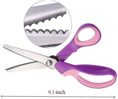 Pinking Shears for Fabric Dressmaking Sewing Scissors Scalloped 5MM in Saudi Arabia