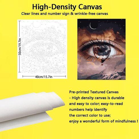 مجموعة الطلاء بالأرقام للبالغين والأطفال المبتدئين ، دموع الأم الكون مجموعة الطلاء الزيتي ، رسم مع فرش الطلاء الطلاء ، طلاء أكريليك ، لوحة DIY لتزيين الحائط المنزل ، 40.64 × 30.48 سم in Kuwait
