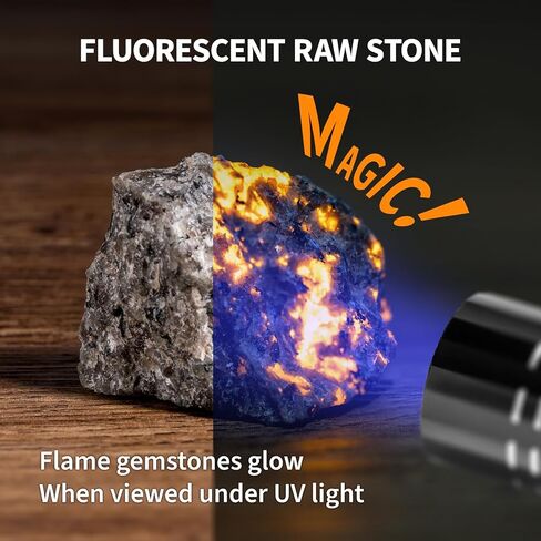 GobiDex Volcano Gemstone Dig Kit - Science Kits for Kids Ages 6-12, Dig for Flame Stone, Collection Real Raw Stones, STEM Activities Gemstone Toys, Great Educational Geology Gifts for Boys and Girls in Kuwait