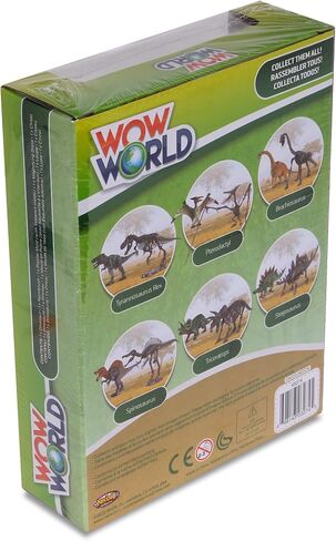 مجموعة لعب كاتز للتشذيب / الديكورات غير المحدودة من Wow World Dino DIG Excavation Playset STEM Science Tech Math 2 في 1-Brachiosaurus، Triceratops، Pterodactyl (ترايسيراتوبس 3273) in Saudi Arabia