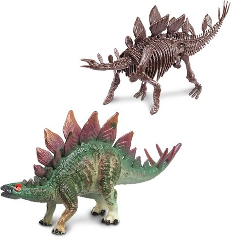 مجموعة لعب كاتز للتشذيب / الديكورات غير المحدودة من Wow World Dino DIG Excavation Playset STEM Science Tech Math 2 في 1-Brachiosaurus، Triceratops، Pterodactyl (ترايسيراتوبس 3273) in Saudi Arabia