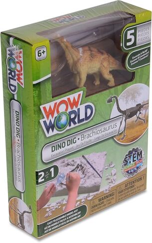 katz trimming / trims unlimited Wow World Dino DIG Excavation Playset STEM Science Tech Math 2 in 1-Brachiosaurus , Triceratops , Pterodactyl (Triceratops 3273) in Kuwait