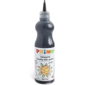 PRiMO Tempera Paint Bottle, 50ml, Fluorescent Orange, Non-Toxic, Ergonomic, For Young Artists