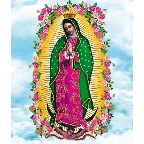 5D DIY Diamond Painting Kits Our Lady Guadalupe Mexican Saint Virgin Mary Full Drill Painting Arts Craft Canvas for Home Wall Decor Full Drill Cross Stitch Gift 12X16 Inch in Saudi Arabia