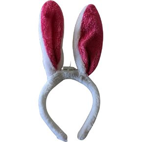 عصابات رأس على شكل أذن أرنب من القطيفة الناعمة بتقنية LED للماموث الكهربائي - 3 إعدادات للضوء الوامض - إكسسوار أزياء للحفلات للجنسين in Kuwait