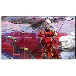 New Mlikemat Playmat Ghost Ogre & Snow Rabbit TCG CCG OCG Trading Card Game Mat with Zones + Free Bag (ZD039-038-A) in Kuwait