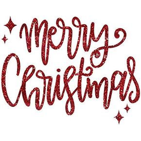 Christmas Iron on Transfer, Merry & Bright Iron on Transfer, Christmas Iron on Decal for DIY Christmas Pajamas Christmas Shirt (Gold Glitter, Merry & Bright) in Saudi Arabia