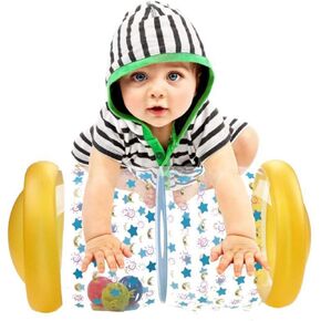 Fidget Toys Baby Crawling Fitness Toys Exercise Your Baby's Hearing and Touch Exercise Your Baby's Muscles and Coordination Baby Toys for 6 Months 1 2 3 Year olds (Blue)
