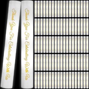 100 قطعة من عصي الإسفنج LED المتوهجة باللون الأبيض من Motionchic، عصا توهج مضيئة لحفلات الزفاف مع 3 أوضاع وامضة مضيئة لحفلات الزفاف والكرنفال والحفلات الموسيقية المتوهجة في الظلام in Kuwait