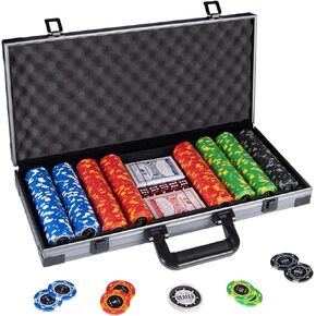 Comie Clay Poker Chips,400PCS 14 Gram Chip Set with Deluxe Travel Case, Numbered Chips,Poker for Texas Holdem Blackjack Gambling in Saudi Arabia